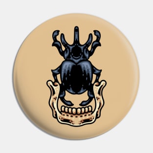 Black Scarab Pin