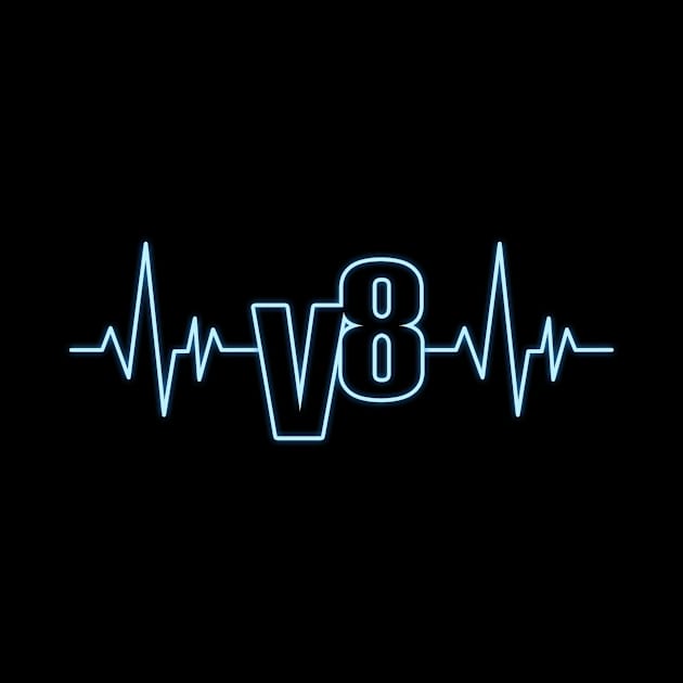 V8 Engine Heartbeat Design for Eight Cylinder Fan by c1337s