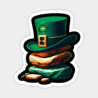 Shamrock And Rock Saint Patricks Day Magnet