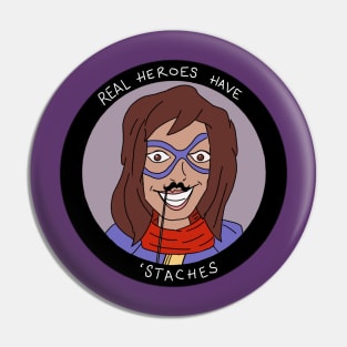 Movember Ms. Marvel Pin