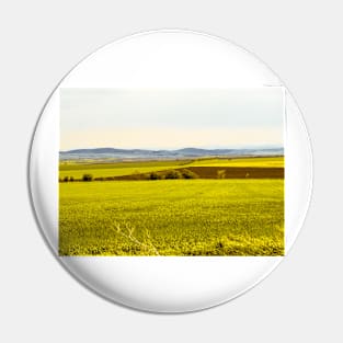 Yellow fields Pin