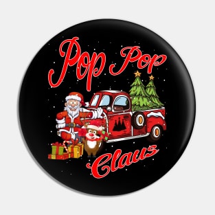 Pop Pop Claus Santa Car Christmas Funny Awesome Gift Pin