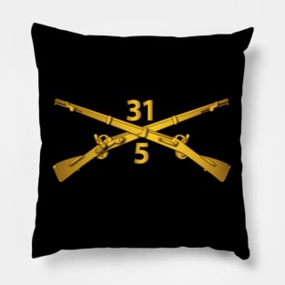 5th Bn - 31st Infantry Regiment Branch wo Txt Pillow