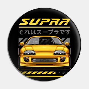 Supra MK4 JDM Legends (yellow canary) Pin