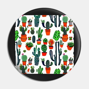 Cacti on White Pin