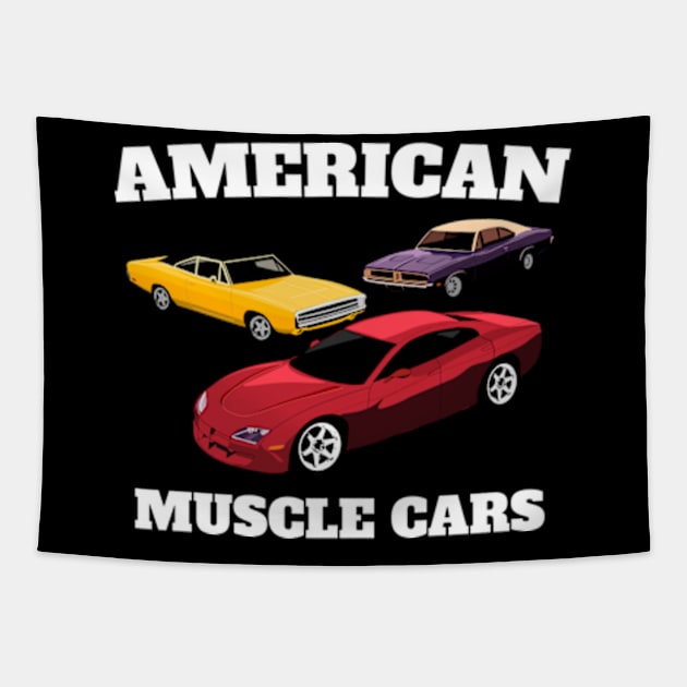 Dodge American Muscle Car Tapestry by Rebellion Store