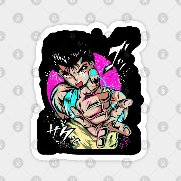 Yusuke Spirit Gun - Yu Yu Hakusho Magnet by Otaku Vibes