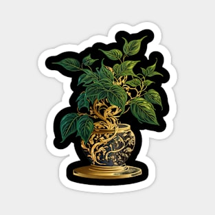 Golden Pothos Bonsai Magnet