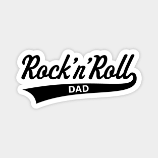 Rock 'n' Roll Dad (Daddy / Father's Day / Black) Magnet