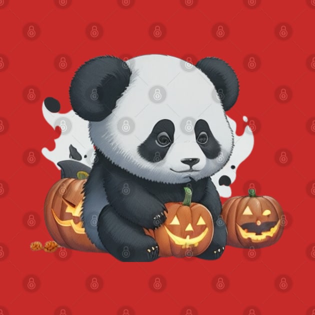 Cute halloween panda by Jackystore