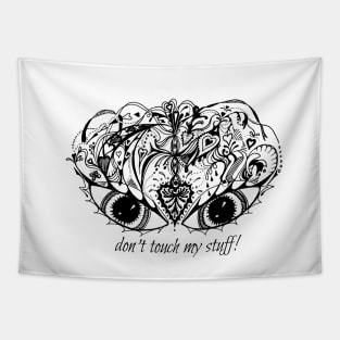 Eyes Mask - Don't Touch My Stuff! Aussie Tangle Tapestry