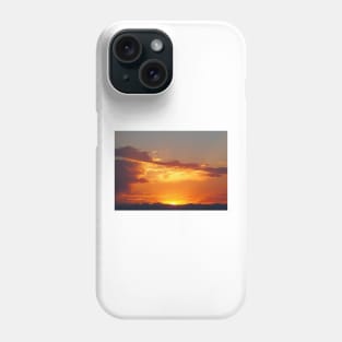 Fiery Sunset over the Rocky Mountains Phone Case