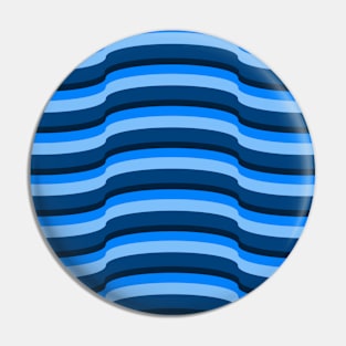 Op Art Bright Blue Pin