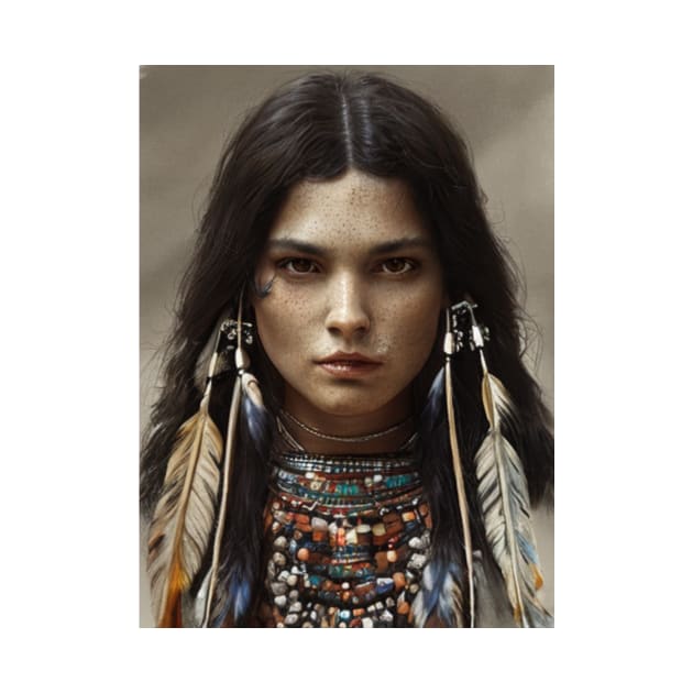 The american indians girl by JRC SHOP