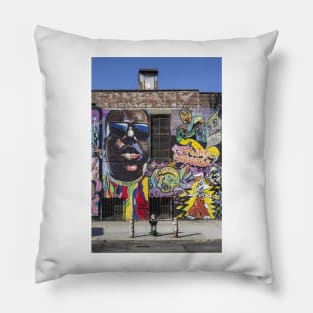 Street Art, Bushwick, New York, USA Pillow