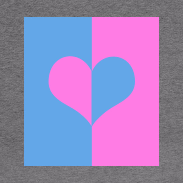 pink and blue heart hoodie