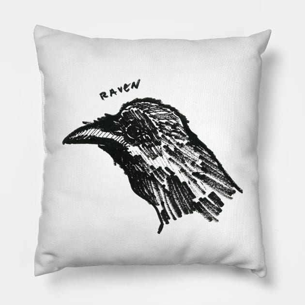raven Pillow by percygohst