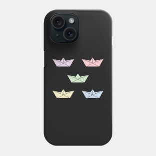 Pastel paper boats set Phone Case