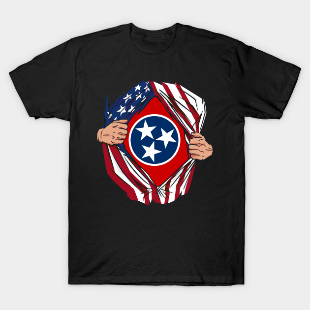 Discover USA American Grown Tennessee Flag - Tennessee - T-Shirt