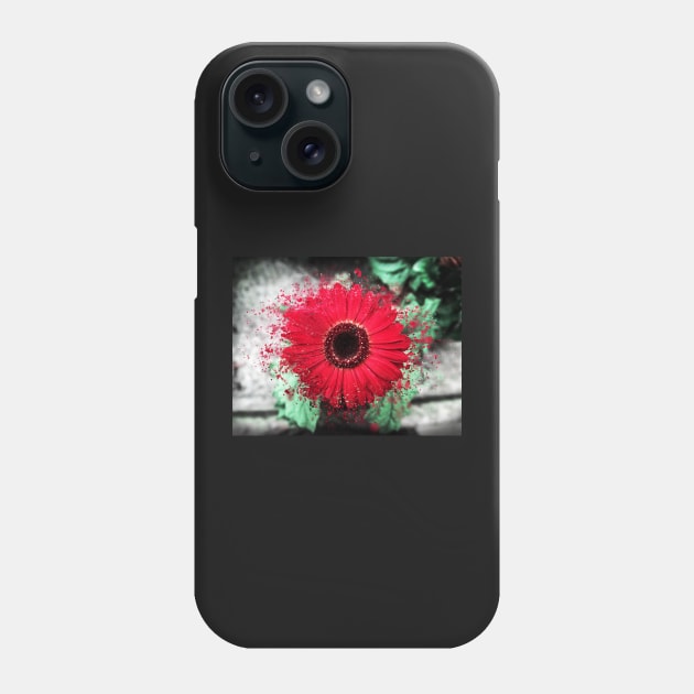 Red Daisy Phone Case by TortillaChief