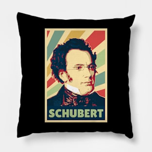 Franz Schubert Vintage Colors Pillow