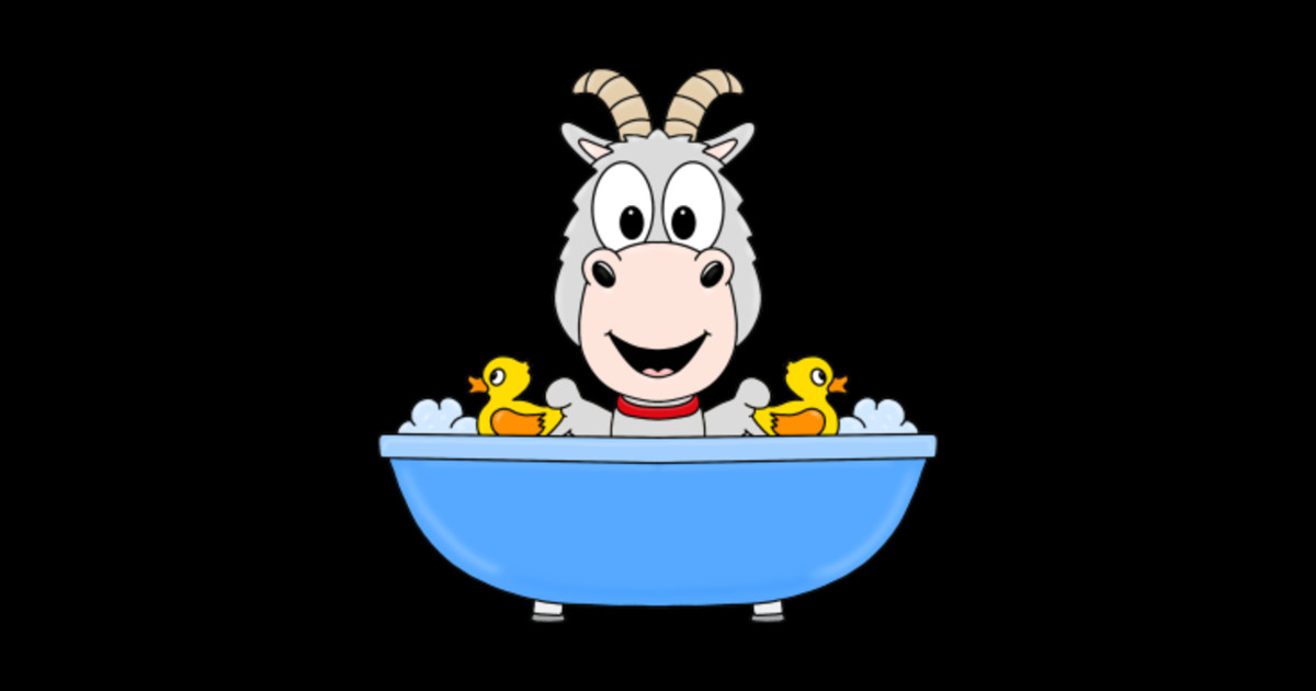 ZIEGE GOAT BADEWANNE BATHTUB Goat Sticker TeePublic