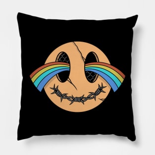 Rainbow smile Pillow