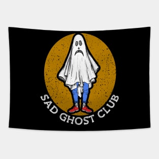 Sad Ghost Club Sadness Art Unhappy Depressed Heartbroken Tapestry