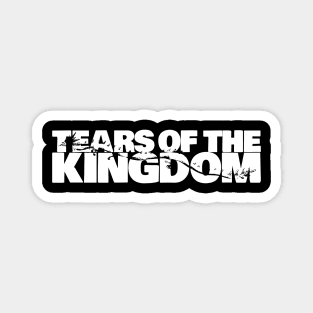 Tears of the Kingdom Dragon Awesome White Typography Magnet