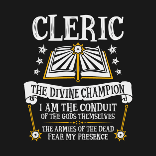 Cleric, Dungeons & Dragons - The Divine Champion T-Shirt