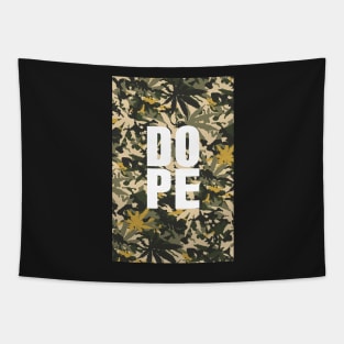 DOPE. Dope on Como, camouflage print. Tapestry