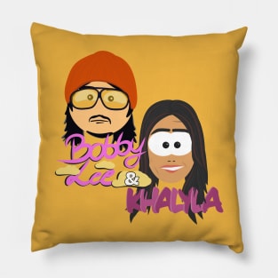 Bobby Lee & Khalila Kuhna From TigerBelly - South Park Style Pillow