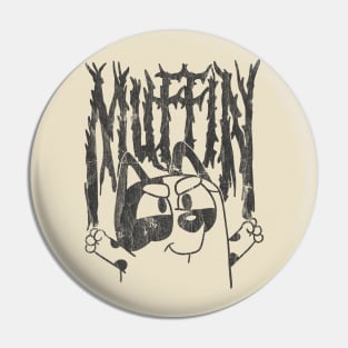 MUFFIN BLACK METAL VINTAGE Pin