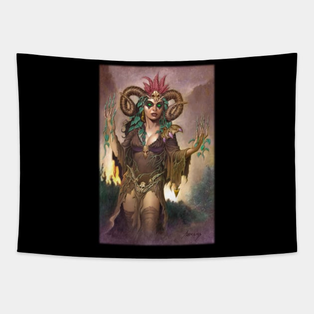 Pagan Goddess Tapestry by Paul_Abrams