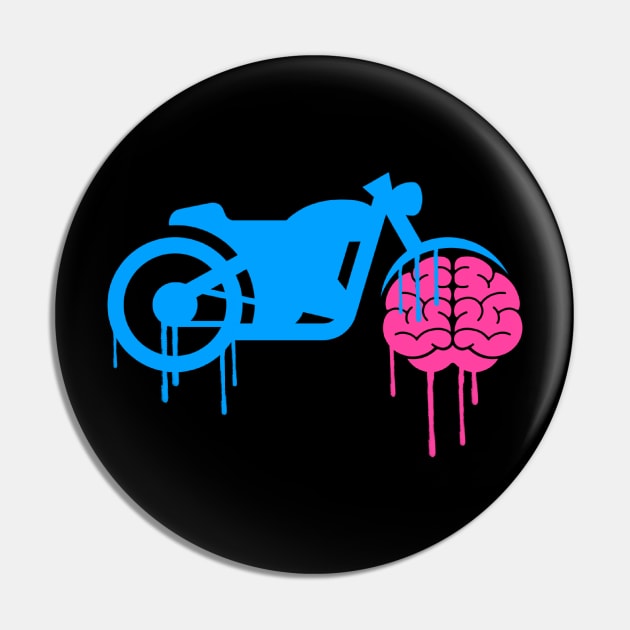 Brain Bike Pin by Brain Drip Inc