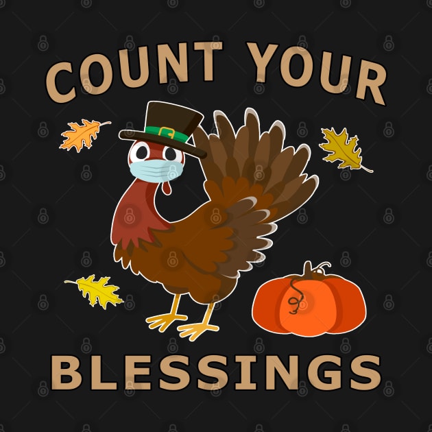 Count Your Blessings Autumn Turkey Mask Pumpkin. by Maxx Exchange