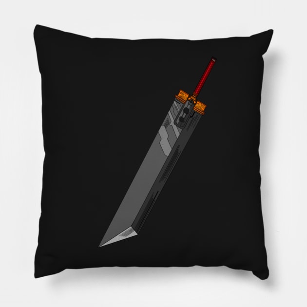 Buster Sword Pillow by Popstarbowser