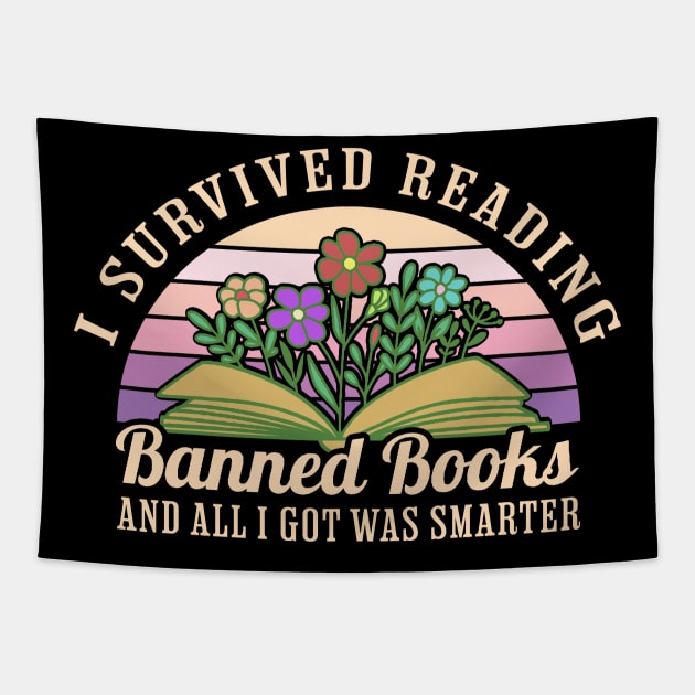 I-Survived-Reading-Banned-Books Tapestry by Tamsin Coleart