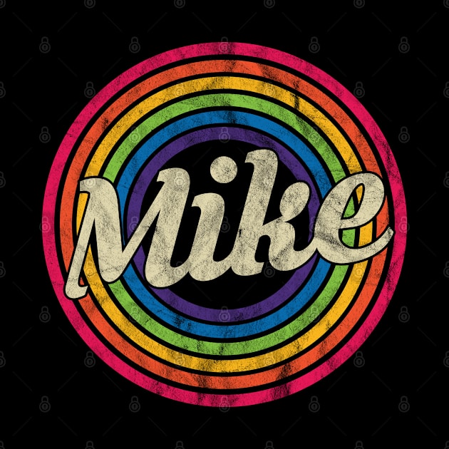 Mike - Retro Rainbow Faded-Style by MaydenArt