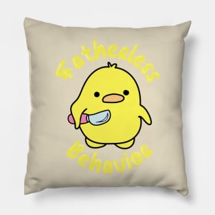 Fatherless Behavior Knife Duck Pillow