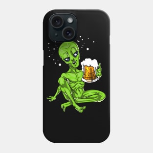 Space Alien Beer Lover Phone Case
