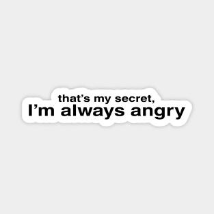 I'm Always Angry Magnet