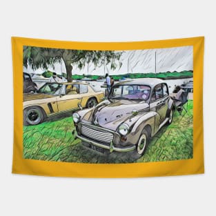 Morris Minor Class Car Tapestry