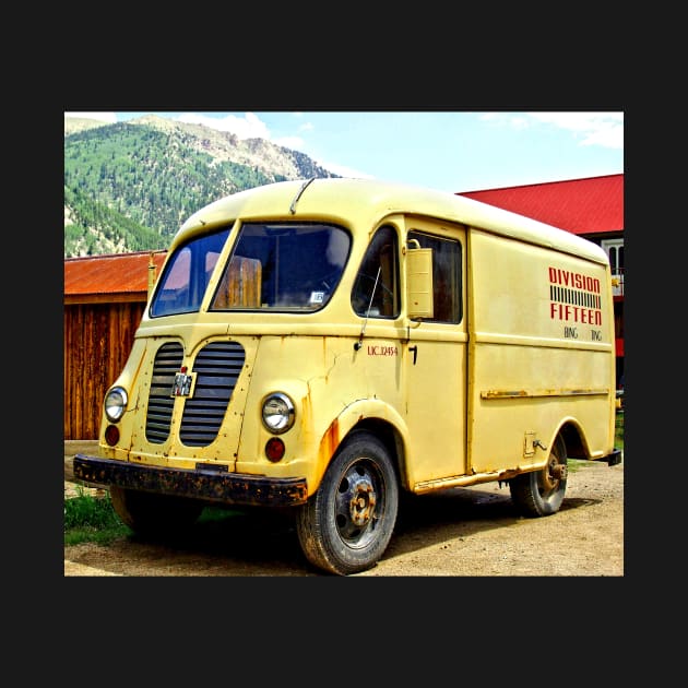 Old Yellow Vintage Delivery Van by Scubagirlamy