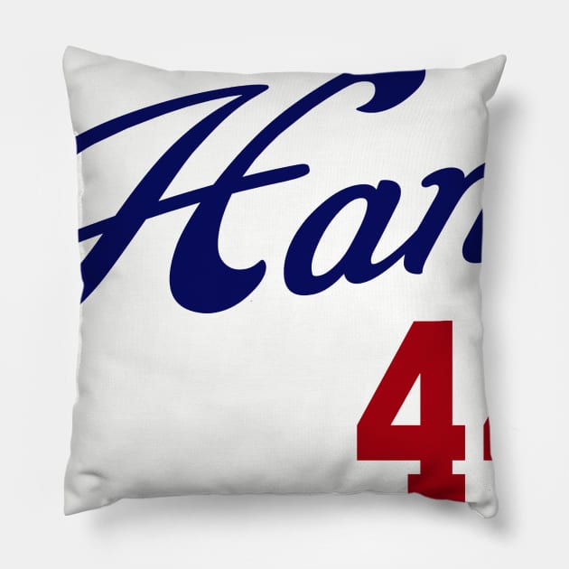 Hank 44 Pillow by FanSwagUnltd