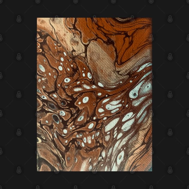 Milk Chocolate acrylic pouring by baksuart