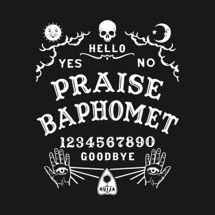 Praise Baphomet Occult Ouija Board T-Shirt