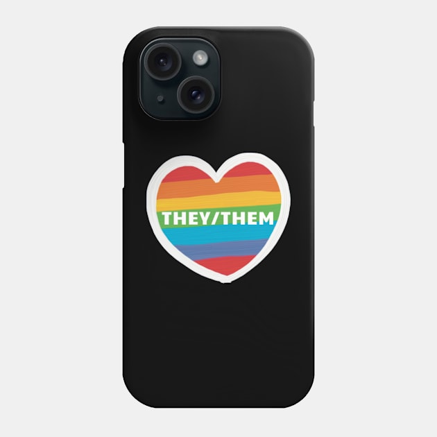 Rainbow They Them Phone Case by ROLLIE MC SCROLLIE