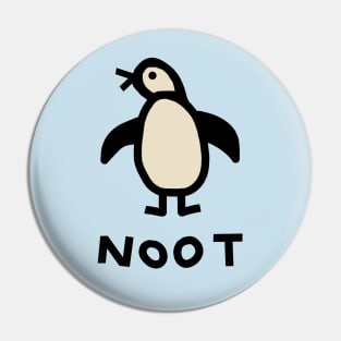 Cute Penguin Self Portrait Graphic Pin