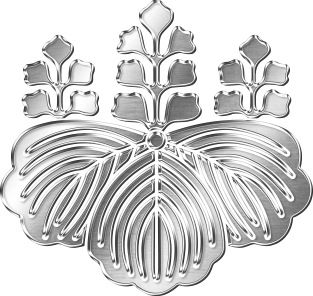 Toyotomi Clan Kamon Silver Chrome Magnet